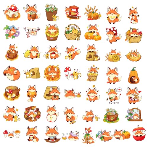50er-Pack Fuchs-Aufkleber, wasserfestes Aufkleber-Set, Cartoon-Fuchs-Set, Tier-Dekorationsaufkleber, Kinder-Cartoon-Aufkleber, können für Laptop, Wasserbecher, Fahrradhelm, Gepäckdekoration verwendet 50er-Pack Fuchs-Aufkleber, wasserfestes Aufkleber-Set, Cartoon-Fuchs-Set, Tier-Dekorationsaufkleber, Kinder-Cartoon-Aufkleber, können für Laptop, Wasserbecher, Fahrradhelm, Gepäckdekoration verwendet von Elkuaie