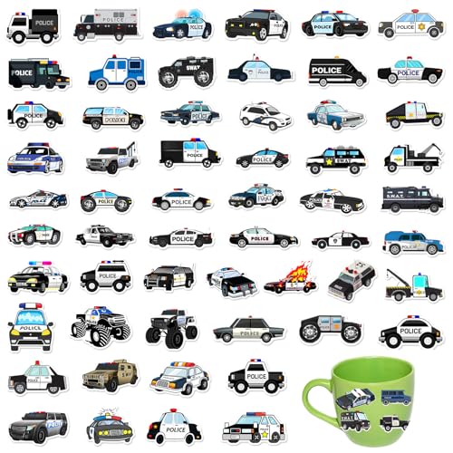60 Cartoon-Polizeiauto-Aufkleber, Polizeiauto-Graffiti-Aufkleber, PVC-Material, Geburtstagsparty-Koffer, Wasserbecher, wasserdichte Kinderaufkleber, geeignet für Jugendliche, Kinder und Erwachsene 60 Cartoon-Polizeiauto-Aufkleber, Polizeiauto-Graffiti-Aufkleber, PVC-Material, Geburtstagsparty-Koffer, Wasserbecher, wasserdichte Kinderaufkleber, geeignet für Jugendliche, Kinder und Erwachsene von Elkuaie