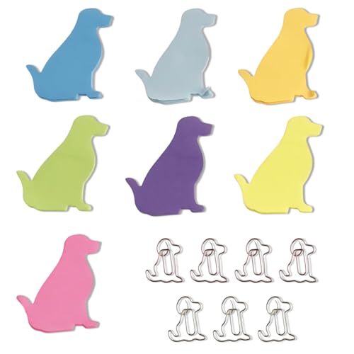 7 Hundenotizen, 7 Büroklammern in Hundeform, kreative Notizbuchaufkleber, süße Welpennotizen, Hundehaftnotizen, geeignet als Lernzubehör für die Schule, Geburtstagsgeschenke für Bürokinder 7 Hundenotizen, 7 Büroklammern in Hundeform, kreative Notizbuchaufkleber, süße Welpennotizen, Hundehaftnotizen, geeignet als Lernzubehör für die Schule, Geburtstagsgeschenke für Bürokinder von Elkuaie