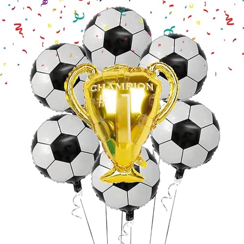 7er-Pack Fußball-Luftballons, Geburtstags-Deko-Luftballons, Fußball-Kinder-Folienballons, Trophäen-Luftballons, Fußball-Trophäen-Ballon-Dekoration für Kinder, WM-Ballon-Dekoration, Fußballspiel-Dekora 7er-Pack Fußball-Luftballons, Geburtstags-Deko-Luftballons, Fußball-Kinder-Folienballons, Trophäen-Luftballons, Fußball-Trophäen-Ballon-Dekoration für Kinder, WM-Ballon-Dekoration, Fußballspiel-Dekora von Elkuaie