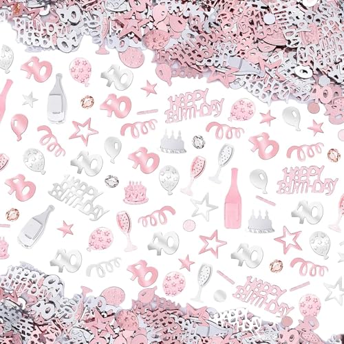 Konfetti zum 40 Geburtstag, 30g Geburtstag Tischdeko, 40 Roségold Konfetti, Glitzer Konfetti Streusel für Geburtstagsfeier, Jubiläum Tischdeko Konfetti Konfetti zum 40 Geburtstag, 30g Geburtstag Tischdeko, 40 Roségold Konfetti, Glitzer Konfetti Streusel für Geburtstagsfeier, Jubiläum Tischdeko Konfetti von Elkuaie
