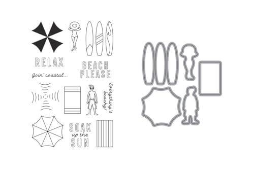 Ellen Hutson, Essentials by Ellen Everything's Beachy Stempel- und Stanzformen-Set Combo, Stempeln, Scrapbooking, Stanzen, DIY, Papierbasteln, Kartenherstellung, Sommer, Strand, Regenschirm, Surfbrett Ellen Hutson, Essentials by Ellen Everything's Beachy Stempel- und Stanzformen-Set Combo, Stempeln, Scrapbooking, Stanzen, DIY, Papierbasteln, Kartenherstellung, Sommer, Strand, Regenschirm, Surfbrett von Ellen Hutson