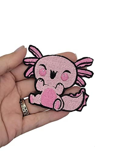 Ellen & Eli Happy Axolotl Aufnäher zum Aufbügeln, 7,6 cm von Ellen & Eli Signature