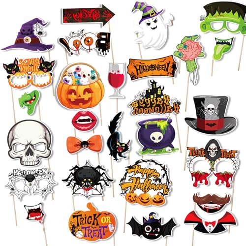 Ellxen 30 Stück Halloween Fotobox Accessoires, Foto Accessoires, Fotorequisiten Set,Foto Requisiten, Requisiten Fotobox, Party Foto Requisiten, Lustige Halloween Party Supplies& Party Favors Ellxen 30 Stück Halloween Fotobox Accessoires, Foto Accessoires, Fotorequisiten Set,Foto Requisiten, Requisiten Fotobox, Party Foto Requisiten, Lustige Halloween Party Supplies& Party Favors von Ellxen