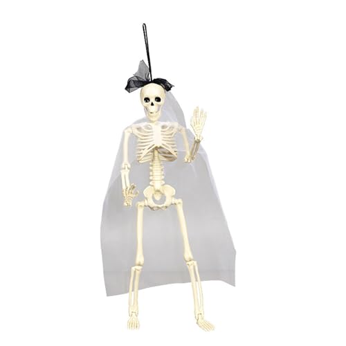Elnwnnkc 1. Bewegliche Skelett-Dekoration mit verstellbaren Gelenken für Halloween, Innen- und Außenbereich, Party-Skelett-Figuren Elnwnnkc 1. Bewegliche Skelett-Dekoration mit verstellbaren Gelenken für Halloween, Innen- und Außenbereich, Party-Skelett-Figuren von Elnwnnkc