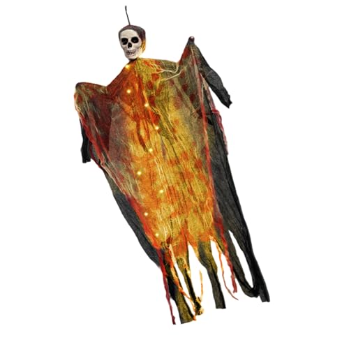 Elnwnnkc Halloween-Skelett-Hängedekoration, leuchtende geisterhafte Deckenverzierung für Tür, Garten, Vorgarten, Heimdekoration, Halloween, Innen- und Außendekoration Elnwnnkc Halloween-Skelett-Hängedekoration, leuchtende geisterhafte Deckenverzierung für Tür, Garten, Vorgarten, Heimdekoration, Halloween, Innen- und Außendekoration von Elnwnnkc