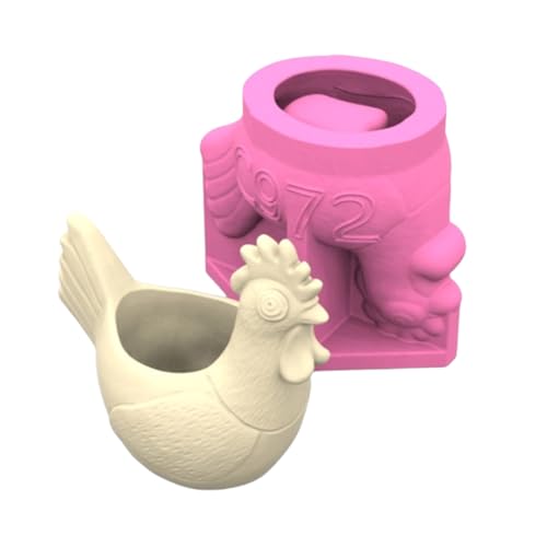 Elnwnnkc Sukkulenten-Pflanzgefäß-Form, Hahn-Form, Silikon-Kerzenhalter-Formen, Blumentopf-Formen für Beton, Epoxidharz, niedliche Gips-Schmuck-Aufbewahrungsbox, Make-up-Stifthalter, Form Elnwnnkc Sukkulenten-Pflanzgefäß-Form, Hahn-Form, Silikon-Kerzenhalter-Formen, Blumentopf-Formen für Beton, Epoxidharz, niedliche Gips-Schmuck-Aufbewahrungsbox, Make-up-Stifthalter, Form von Elnwnnkc