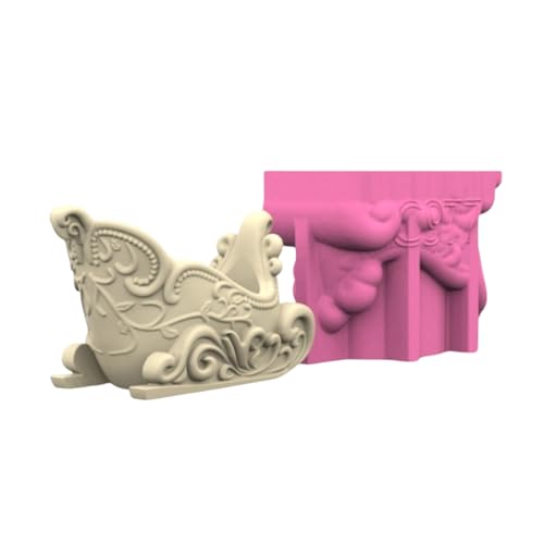 Elnwnnkc Sukkulenten-Übertopf-Form, Weihnachtsschlitten-Form, Silikon-Blumentopf-Formen für Beton, Epoxidharz, Gips, Kerzenhalter, Schmuck-Aufbewahrungsbox, Make-up, Stifthalter, Form, Tischdekoration Elnwnnkc Sukkulenten-Übertopf-Form, Weihnachtsschlitten-Form, Silikon-Blumentopf-Formen für Beton, Epoxidharz, Gips, Kerzenhalter, Schmuck-Aufbewahrungsbox, Make-up, Stifthalter, Form, Tischdekoration von Elnwnnkc