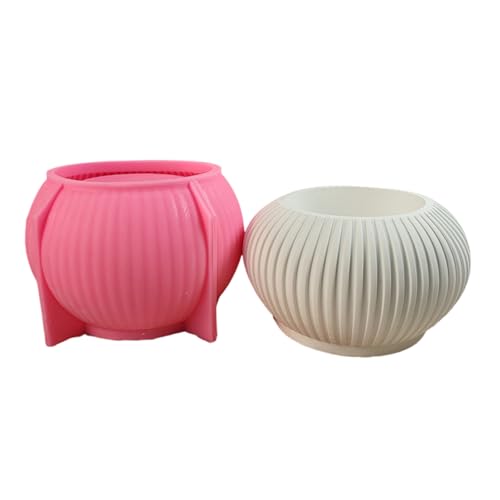 Elnwnnkc Sukkulenten-Übertopf-Form, gestreifte Silikon-Blumentopf-Formen, Kerzenhalter, Formen für Beton, Epoxidharz, kreative Gips-Schmuck-Aufbewahrungsbox, Make-up-Stifthalterform Elnwnnkc Sukkulenten-Übertopf-Form, gestreifte Silikon-Blumentopf-Formen, Kerzenhalter, Formen für Beton, Epoxidharz, kreative Gips-Schmuck-Aufbewahrungsbox, Make-up-Stifthalterform von Elnwnnkc