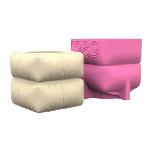 Elnwnnkc Sukkulenten-Übertopf-Form, quadratisch, Silikon, Kerzenhalter, Blumentopf-Formen für Beton, Epoxidharz, kreative Gips-Vasen-Formen, Make-up, Stifthalter, Tischdekoration, 8,5 x 8,5 x 8 cm Elnwnnkc Sukkulenten-Übertopf-Form, quadratisch, Silikon, Kerzenhalter, Blumentopf-Formen für Beton, Epoxidharz, kreative Gips-Vasen-Formen, Make-up, Stifthalter, Tischdekoration, 8,5 x 8,5 x 8 cm von Elnwnnkc
