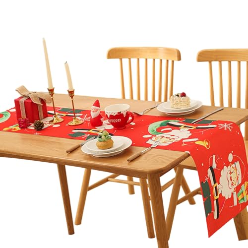 Elnwnnkc Tischläufer Weihnachtsfeier Vorräte Für Esstisch Einstellungen Und Festival Home Celebration Weihnachtsfeier Kabine Geschirr Elnwnnkc Tischläufer Weihnachtsfeier Vorräte Für Esstisch Einstellungen Und Festival Home Celebration Weihnachtsfeier Kabine Geschirr von Elnwnnkc