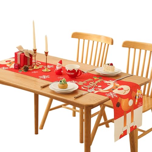 Elnwnnkc Tischläufer Weihnachtsfeier Vorräte Für Esstisch Einstellungen Und Festival Home Celebration Weihnachtsfeier Kabine Geschirr Elnwnnkc Tischläufer Weihnachtsfeier Vorräte Für Esstisch Einstellungen Und Festival Home Celebration Weihnachtsfeier Kabine Geschirr von Elnwnnkc