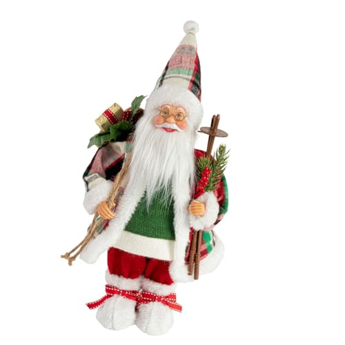 Elnwnnkc Weihnachtsmann-Figur, 30,5 cm, hochwertige Stoffmischung für drinnen und draußen, Weihnachtsdekoration, Weihnachtsmann-Figur Elnwnnkc Weihnachtsmann-Figur, 30,5 cm, hochwertige Stoffmischung für drinnen und draußen, Weihnachtsdekoration, Weihnachtsmann-Figur von Elnwnnkc