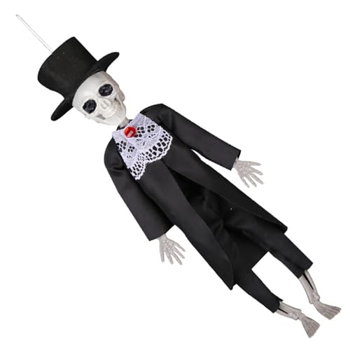 Realistisches Skelett Braut/Bräutigam, hängende Ornamente, Halloween-Dekorationen mit verstellbaren Gelenken, für Zuhause, Party, Dekoration, Halloween, Skelett, Braut, Bräutigam, Dekorationen Realistisches Skelett Braut/Bräutigam, hängende Ornamente, Halloween-Dekorationen mit verstellbaren Gelenken, für Zuhause, Party, Dekoration, Halloween, Skelett, Braut, Bräutigam, Dekorationen von Elnwnnkc