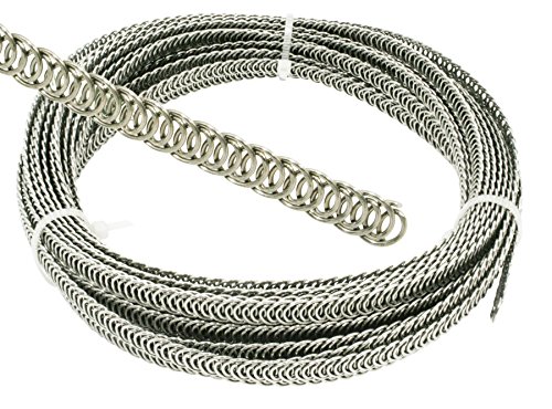 Eloja® Spiralfedern Korsettstäbe Korsett Stäbe Federbandstahl, 10 mm Meterware von Eloja