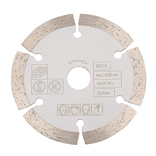 Diamantblatt, 85 mm x 15 mm Diamant-Kreissägeblätter Holzbearbeitungs-Drehwerkzeug-Schneidscheibe Diamantblatt, 85 mm x 15 mm Diamant-Kreissägeblätter Holzbearbeitungs-Drehwerkzeug-Schneidscheibe von Elprico