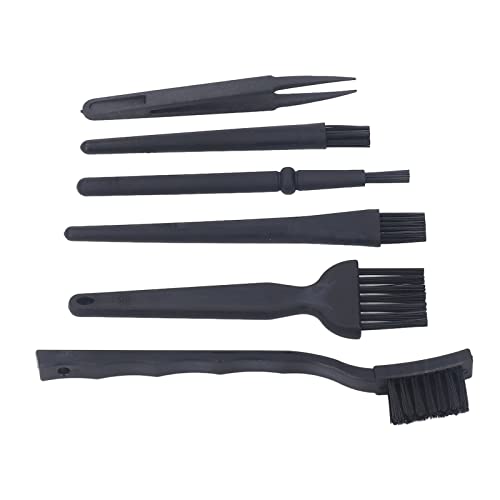 Elprico Hard Borderle Anti Static Pinsel Set 6PCS Tastaturreinigung Pinsel -Kit Pinzetten Kleiner und Tragbarer Kunststoffgriff ohne Schäden an Farbe von Elprico