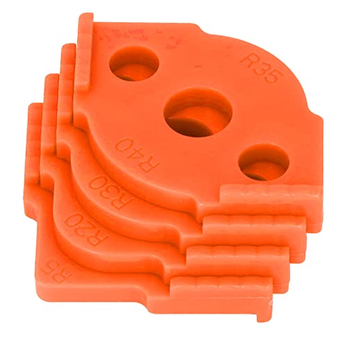 Elprico RADIUS JIG -Router -Vorlage Langlebiger ABS Holzbearbeitungs Eckpositionier für Effizientes Schneiden (ORANGE) von Elprico