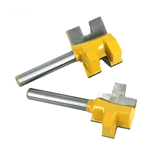Elprico Zementiertes Carbid -Schlitzrouter -Bit für Holzbearbeitung, 1/4 Zoll Schaft, 2pcs, Gelbe Beschichtung Elprico Zementiertes Carbid -Schlitzrouter -Bit für Holzbearbeitung, 1/4 Zoll Schaft, 2pcs, Gelbe Beschichtung von Elprico