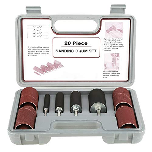 Trommelschleif Set, 20 Teiliges Spindelschleifer Werkzeug Set mit Starkem Aufbewahrungskoffer für Bohrmaschine, Trommelschleifer Set Trommelschleif Set, 20 Teiliges Spindelschleifer Werkzeug Set mit Starkem Aufbewahrungskoffer für Bohrmaschine, Trommelschleifer Set von Elprico