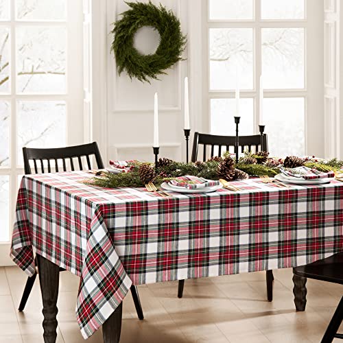 Elrene Home Fashions klassische Weihnachtstischdecke, kariert, Baumwolle, Feiertagstischdekoration, 152,4 x 259,1 cm, länglich Elrene Home Fashions klassische Weihnachtstischdecke, kariert, Baumwolle, Feiertagstischdekoration, 152,4 x 259,1 cm, länglich von Elrene Home Fashions