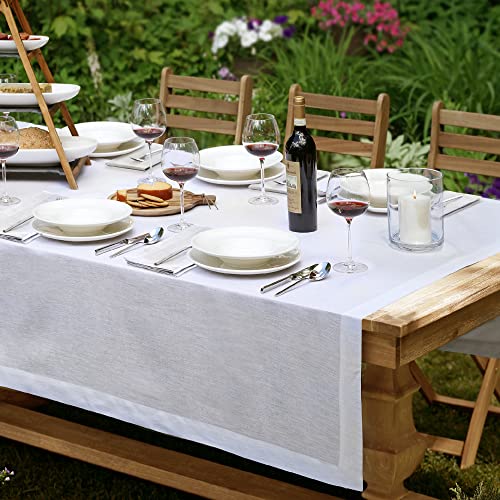 Villeroy and Boch La Classica Luxus-Tischdecke, Leinen, 178 x 243,8 cm, Weiß Villeroy and Boch La Classica Luxus-Tischdecke, Leinen, 178 x 243,8 cm, Weiß von Elrene