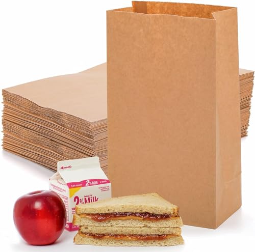 Elsjoy 150 Pack Groß Papiertüten, 32 x 18 x 11cm braune Kraftpapiertüten Kleine Papiertüten für Lebensmittel, Snacks, Sandwiches, Obst Elsjoy 150 Pack Groß Papiertüten, 32 x 18 x 11cm braune Kraftpapiertüten Kleine Papiertüten für Lebensmittel, Snacks, Sandwiches, Obst von Elsjoy