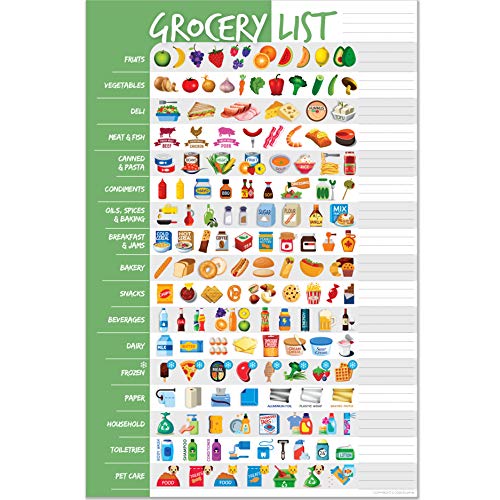 Visuelle Einkaufsliste Magnet Pad für Kühlschrank – Icon Magnet-Pad 15,2 x 22,9 cm 50 Blatt zum Abreißen Wochenplaner Memo Notizblock Mahlzeitenplanung, Menü, Lebensmittel & Visuelle Einkaufsliste Magnet Pad für Kühlschrank – Icon Magnet-Pad 15,2 x 22,9 cm 50 Blatt zum Abreißen Wochenplaner Memo Notizblock Mahlzeitenplanung, Menü, Lebensmittel & von Elwyn Life