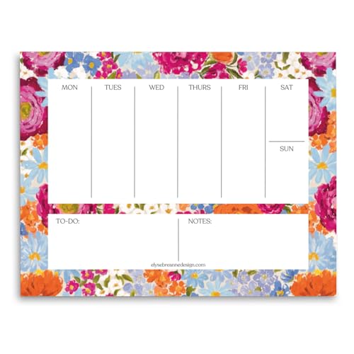 Elyse Breanne Design, Primavera Notizblock, bunt, bedruckt, 21,6 x 27,9 cm, abreißbarer Notizblock, ewiger Kalender, To-Do-Liste, Aufgabendiagramm, Wochenplaner, 50 Seiten Elyse Breanne Design, Primavera Notizblock, bunt, bedruckt, 21,6 x 27,9 cm, abreißbarer Notizblock, ewiger Kalender, To-Do-Liste, Aufgabendiagramm, Wochenplaner, 50 Seiten von Elyse Breanne Design