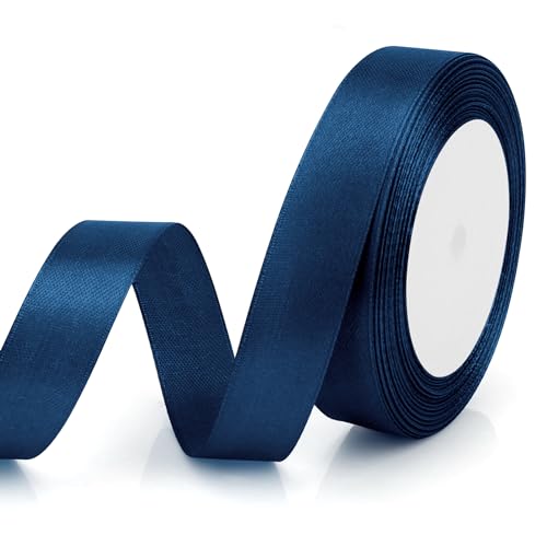 Geschenkband Blau Satinband Dunkelblau 20mm, 23m Schleifenband für Geburtstagsgeschenke Gurtband Geschenkverpackung Geschenkband Stoff Satinbänder Festival Bänder Gurtbänder Seidenbänder Baby Shower Geschenkband Blau Satinband Dunkelblau 20mm, 23m Schleifenband für Geburtstagsgeschenke Gurtband Geschenkverpackung Geschenkband Stoff Satinbänder Festival Bänder Gurtbänder Seidenbänder Baby Shower von EmDryze