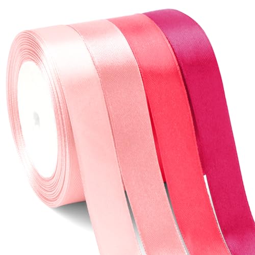 Geschenkband Weihnachten Verpackungsbänder 20mm 92m Geschenkband Rot Geschenkband Rosa Geschenkband Set Schleifenband Weihnachten Geschenkbänder Geschenkverpackung Weihnachten Geschenkband Stoff von EmDryze