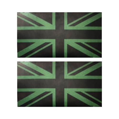 EmWoot Aufnäher mit Haken und Schlaufe für das Vereinigte Königreich, Großbritannien, 8,9 x 5,1 cm, IR-Infrarot, reflektierend, lasergeschnitten, 2 Stück, Grün 02 EmWoot Aufnäher mit Haken und Schlaufe für das Vereinigte Königreich, Großbritannien, 8,9 x 5,1 cm, IR-Infrarot, reflektierend, lasergeschnitten, 2 Stück, Grün 02 von EmWoot