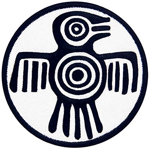 Azteken-Symbol der Macht und des Mutes, bestickte Applikation, zum Aufbügeln oder Aufnähen von EmbTao