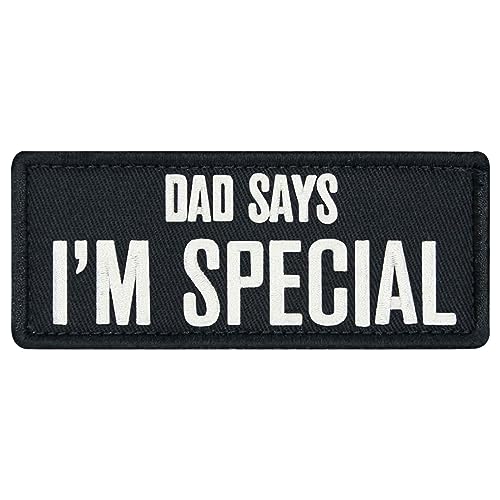 Dad sagt, ich bin etwas Besonderes Bestickter Aufnäher mit Haken- und Flauschbänder Dad sagt, ich bin etwas Besonderes Bestickter Aufnäher mit Haken- und Flauschbänder von EmbTao