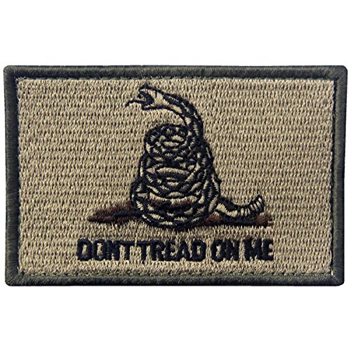 Don't Tread On Me Tactical Embroidered Moral Applique Fastener Hook & Loop Patch - Multitan von EmbTao