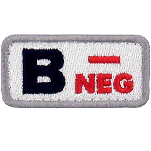 EmbTao Aufnäher Typ B Negative Taktische Blutgruppe, bestickt, Moralapplikation, Klettverschluss, Emblem – Schwarz & Rot – 5,1 x 2,5 cm EmbTao Aufnäher Typ B Negative Taktische Blutgruppe, bestickt, Moralapplikation, Klettverschluss, Emblem – Schwarz & Rot – 5,1 x 2,5 cm von EmbTao