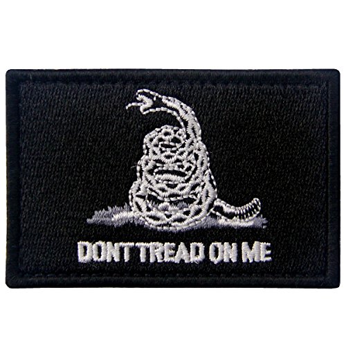 Don't Tread On Me Treten Sie Nicht Auf Mich Taktisch Moral Applique Bestickter Aufnäher mit Haken- und Flauschbänder, Weiß Schwarz Don't Tread On Me Treten Sie Nicht Auf Mich Taktisch Moral Applique Bestickter Aufnäher mit Haken- und Flauschbänder, Weiß Schwarz von EmbTao