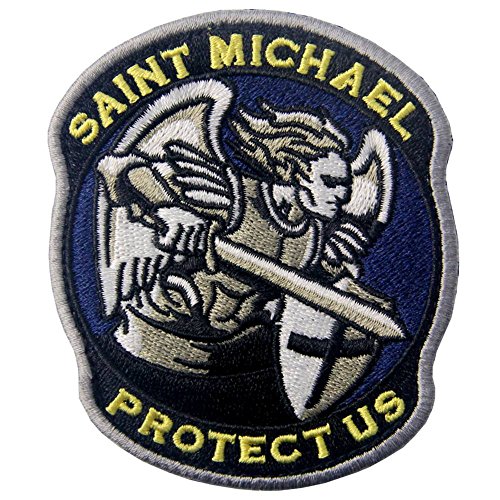 Heiliger Michael Beschütze uns Modernes Militär Moral Taktisch Flicken Bestickter Aufnäher mit Haken- und Flauschbänder Heiliger Michael Beschütze uns Modernes Militär Moral Taktisch Flicken Bestickter Aufnäher mit Haken- und Flauschbänder von EmbTao