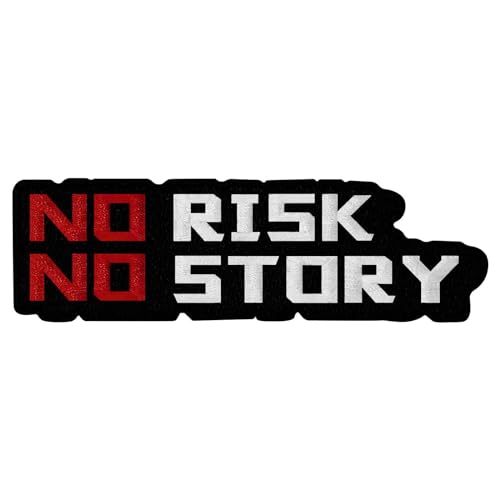 EmbTao Kein Risiko Keine Geschichte Bestickter Aufnäher zum Aufbügeln/Annähen EmbTao Kein Risiko Keine Geschichte Bestickter Aufnäher zum Aufbügeln/Annähen von EmbTao