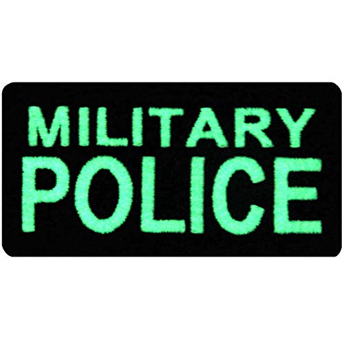 Taktisch Militär Polizei Moral Flicken Bestickter Glühen Im Dunklen Aufnäher mit Haken- und Flauschbänder von EmbTao