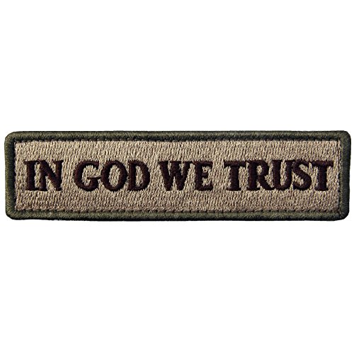 EmbTao in GOD We Trust bestickter taktischer Moral Klettverschluss – Multitan von EmbTao