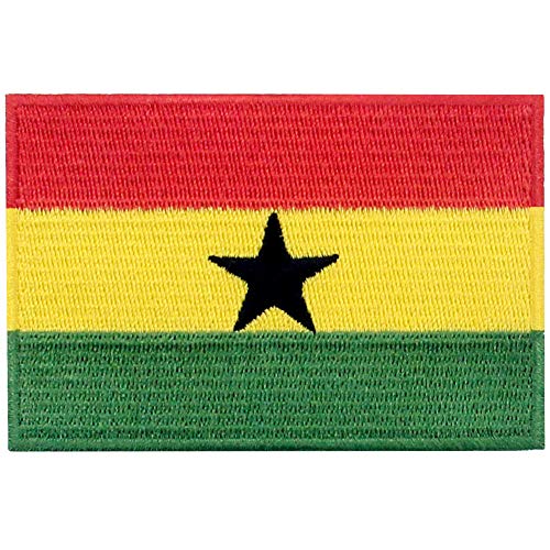 Ghana Flagge National Bestickter Aufnäher zum Aufbügeln/Annähen Ghana Flagge National Bestickter Aufnäher zum Aufbügeln/Annähen von EmbTao