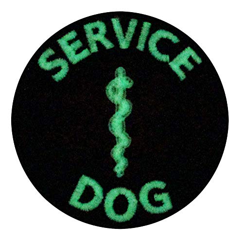 Glow in Dark Service Dog ACU EMS Medic Sanitäter Star of Life Vests/Harnesses Emblem Embroidered Fastener Hook & Loop Patch von EmbTao