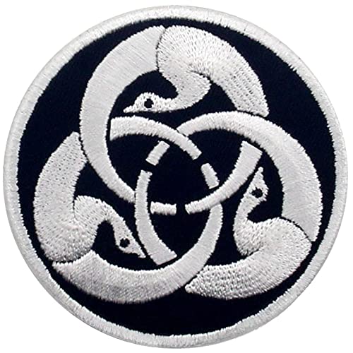 Hagakure Bestickter Aufnäher zum Aufbügeln/Annähen, Weiß schwarz Hagakure Bestickter Aufnäher zum Aufbügeln/Annähen, Weiß schwarz von EmbTao