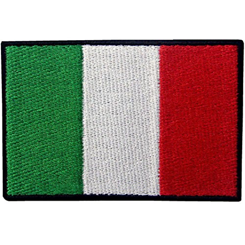 Italien Flagge Italienisch Nationales Emblem Bestickter Aufnäher zum Aufbügeln / Annähen von EmbTao