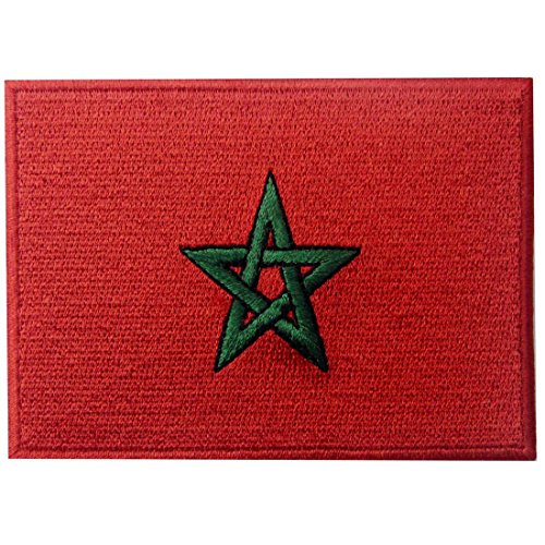 Marokko-Flagge Bestickter Marokkanisch Aufnäher zum Aufbügeln/Annähen Marokko-Flagge Bestickter Marokkanisch Aufnäher zum Aufbügeln/Annähen von EmbTao