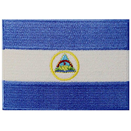 Nicaragua-Flagge Bestickter Nicaraguanischen Aufnäher zum Aufbügeln/Annähen Nicaragua-Flagge Bestickter Nicaraguanischen Aufnäher zum Aufbügeln/Annähen von EmbTao