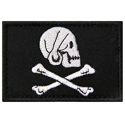 Piratenflagge Patch bestickt Applikation Verschluss Haken & Schlaufe Emblem Henry Piratenflagge Patch bestickt Applikation Verschluss Haken & Schlaufe Emblem Henry von EmbTao