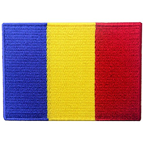 Rumänien Flagge Rumänischer Staatsangehöriger Flicken Bestickter Aufnäher zum Aufbügeln/Annähen Rumänien Flagge Rumänischer Staatsangehöriger Flicken Bestickter Aufnäher zum Aufbügeln/Annähen von EmbTao