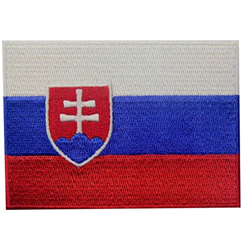 Slowakei Flagge Bestickter Slowakische Republik Aufnäher zum Aufbügeln/Annähen Slowakei Flagge Bestickter Slowakische Republik Aufnäher zum Aufbügeln/Annähen von EmbTao